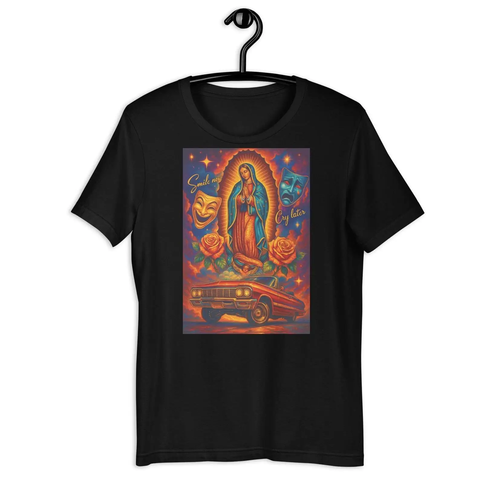 Street Fashion Now - Camiseta con estampado de la Virgen