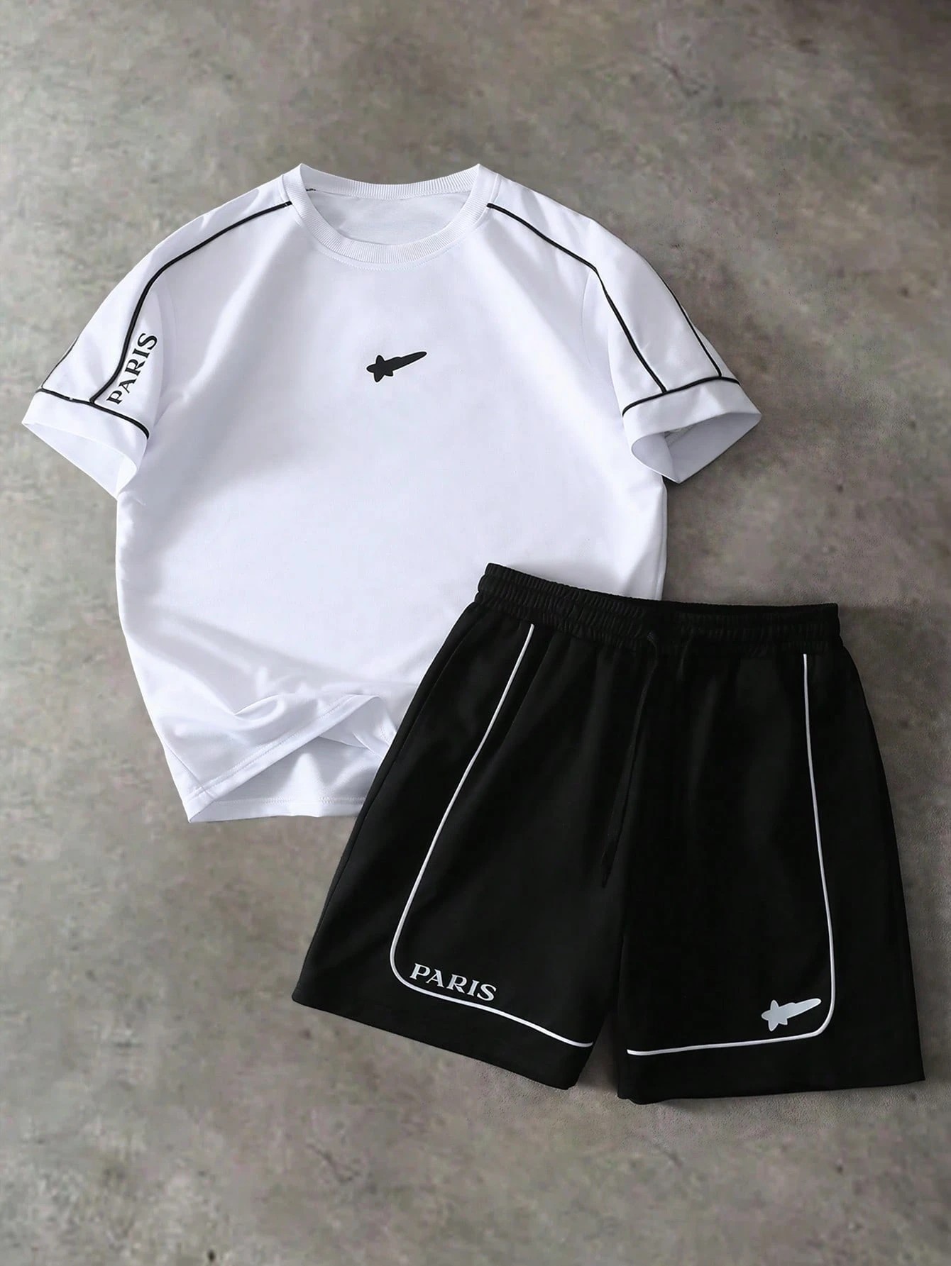 Street Summer Fashion - Conjunto de Pantalones Cortos y Camiseta