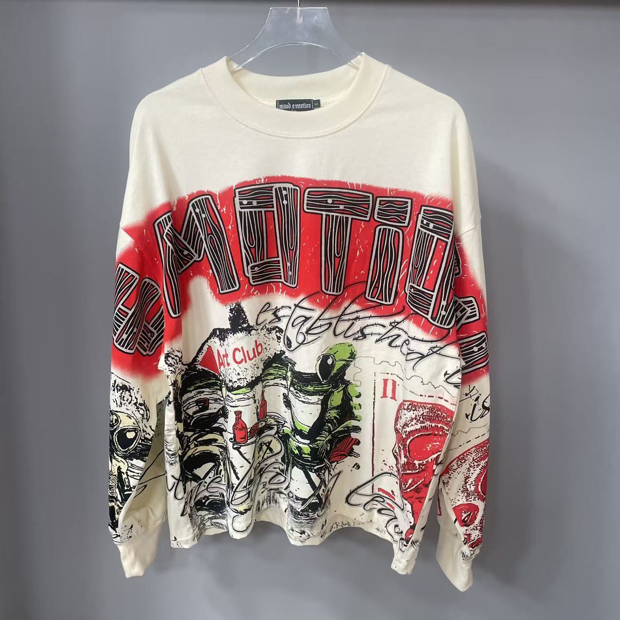 Street Fashion Style - Camiseta de manga larga MIXED-EMOTION de