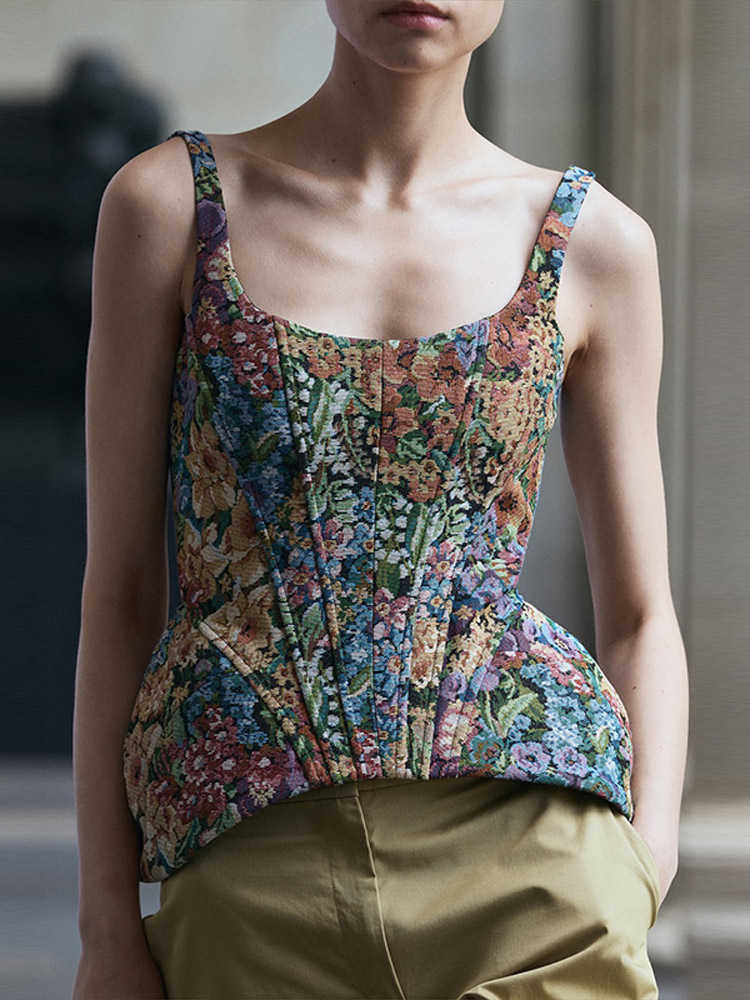 Street Fashion Jersey - Top Corto de Mujer con Tirantes