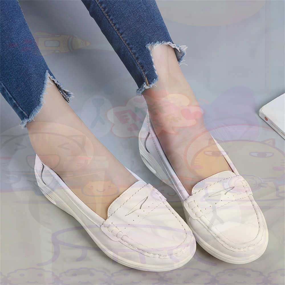 Guangzhou Street Fashion - Zapatos suaves sin cordones para mujer,