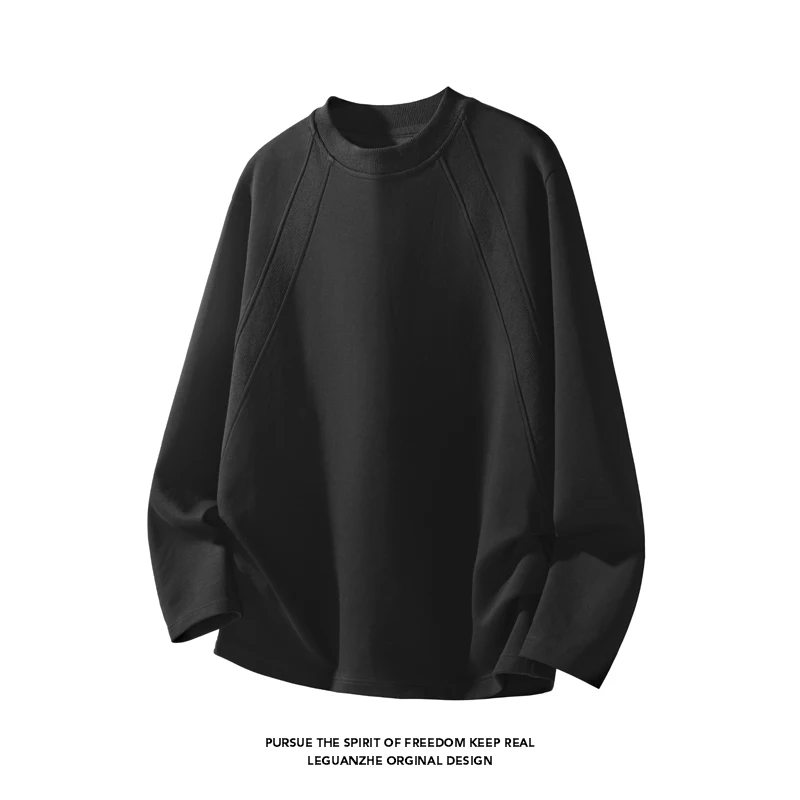 Street Fashion Style - Camiseta de manga larga con cuello