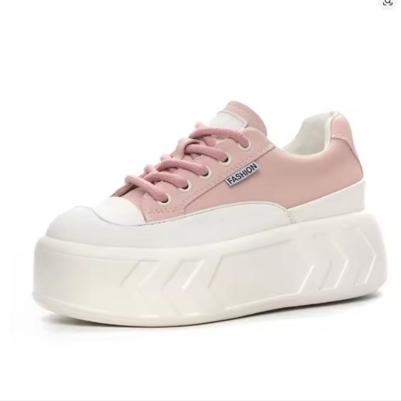 Chunky Sneaker Platform - Zapatos de cuero de microfibra de