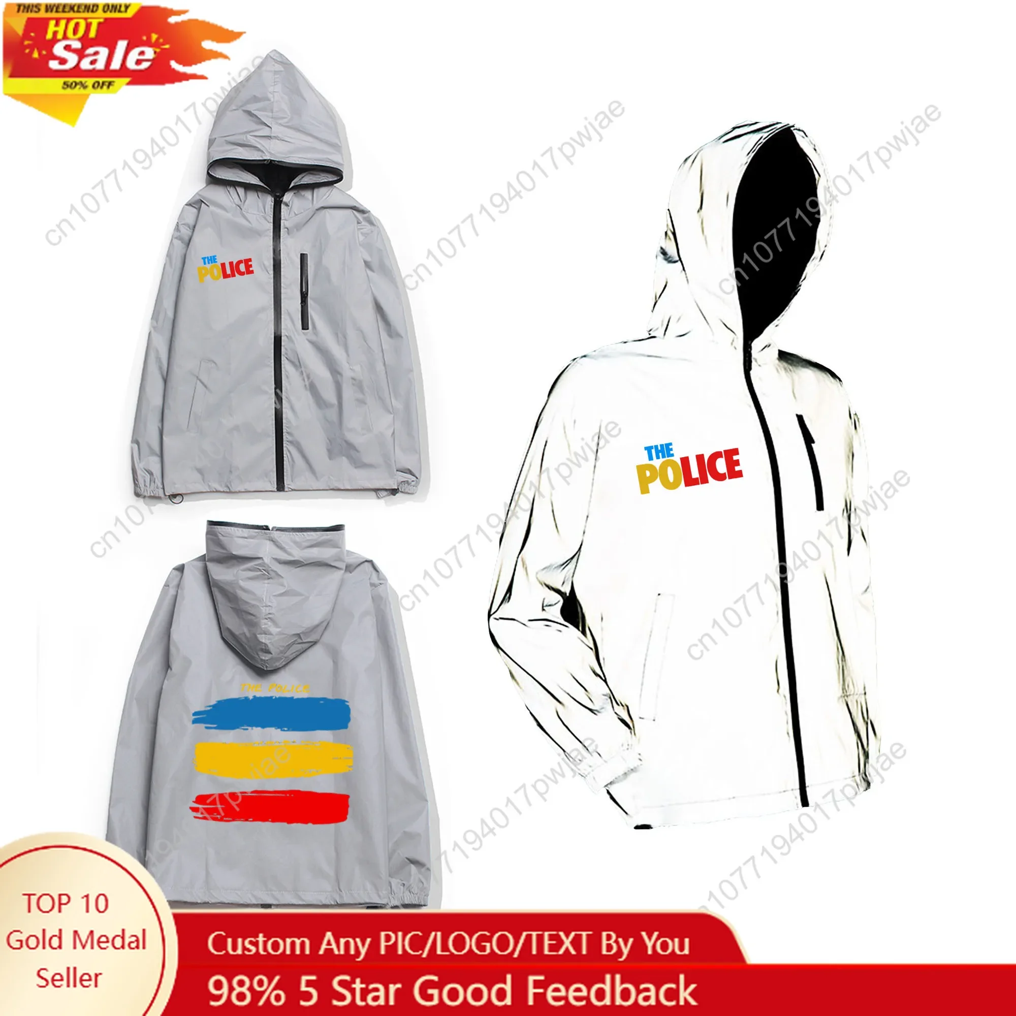 Reflective Jacket Running - Chaqueta reflectante de la banda de