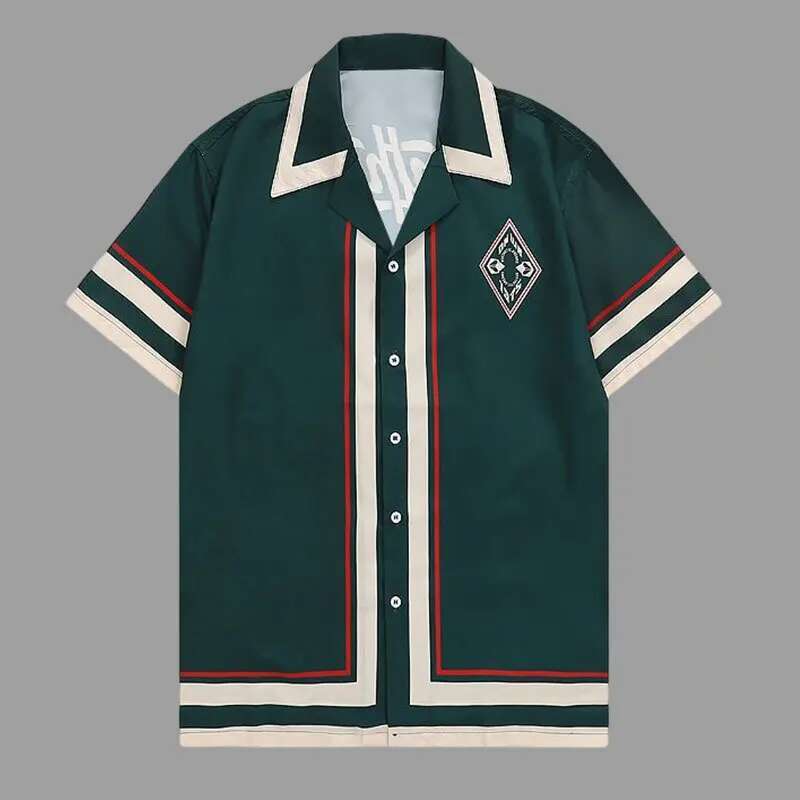 Camisa de manga corta con esta - Street Fashion Jacket Men reseña y precio