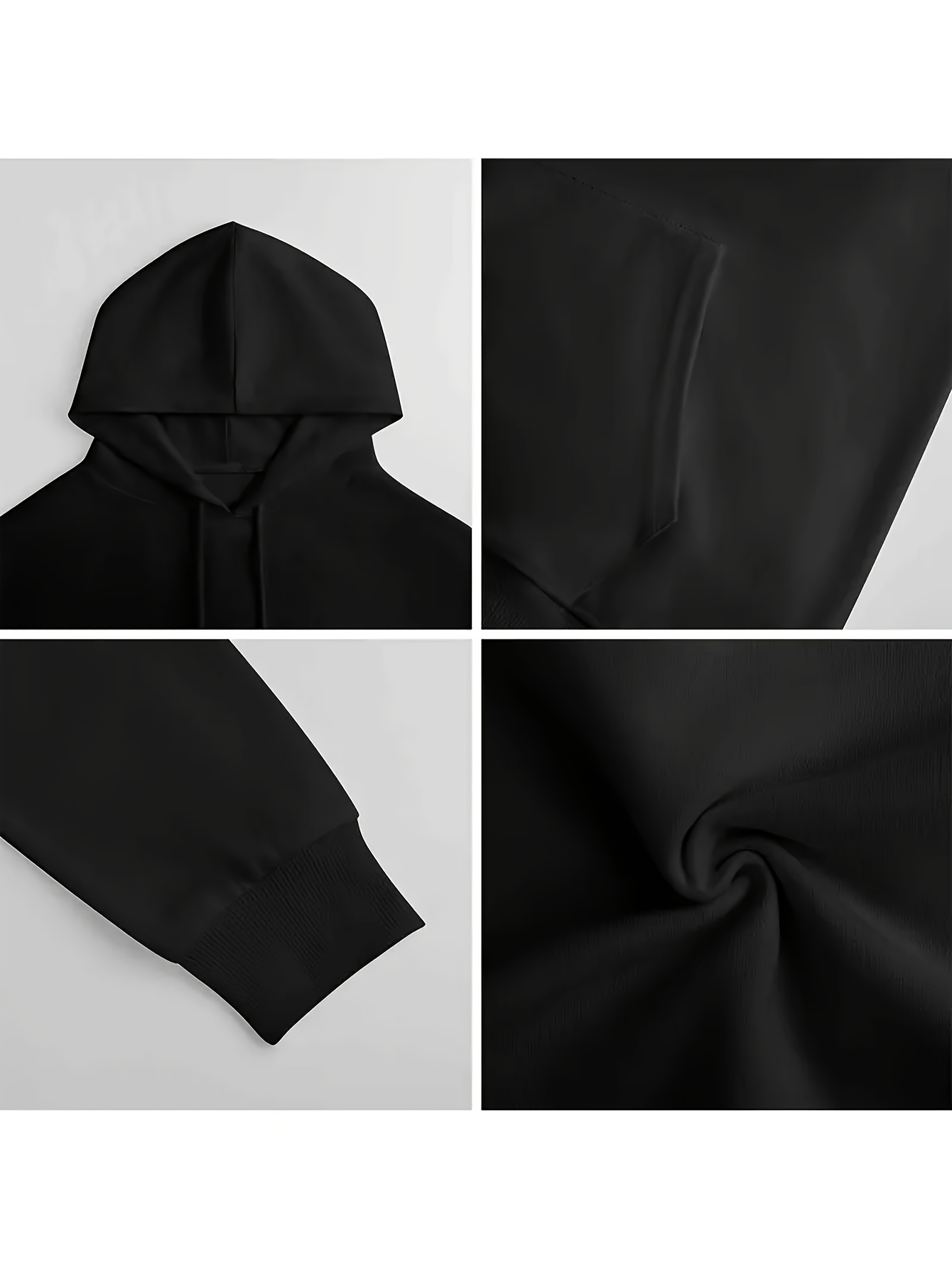 Sudadera con Capucha Negra par - Street Fashion Now reseña y precio