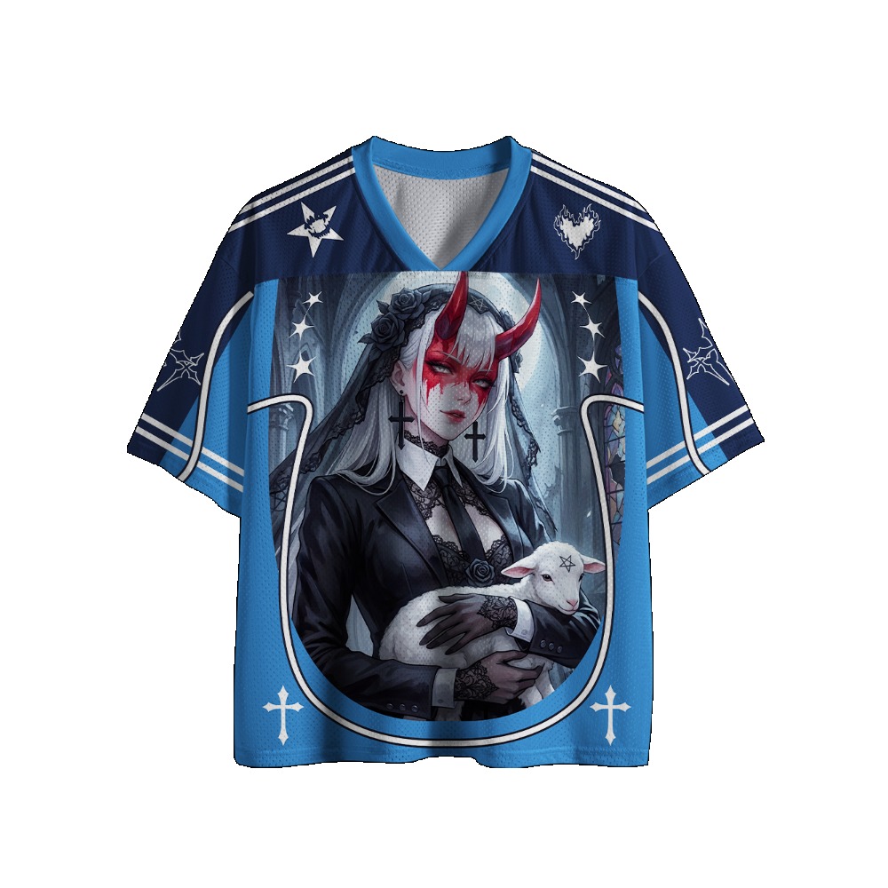 Camiseta de fútbol gótica con  - Street Fashion Jersey reseña y precio