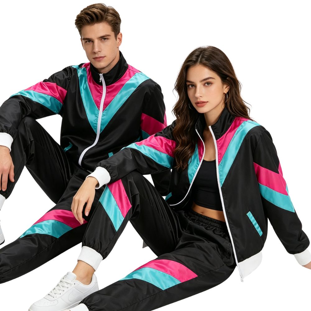 Disfraces retro de los años 80 - Street Fashion Jacket Men reseña y precio