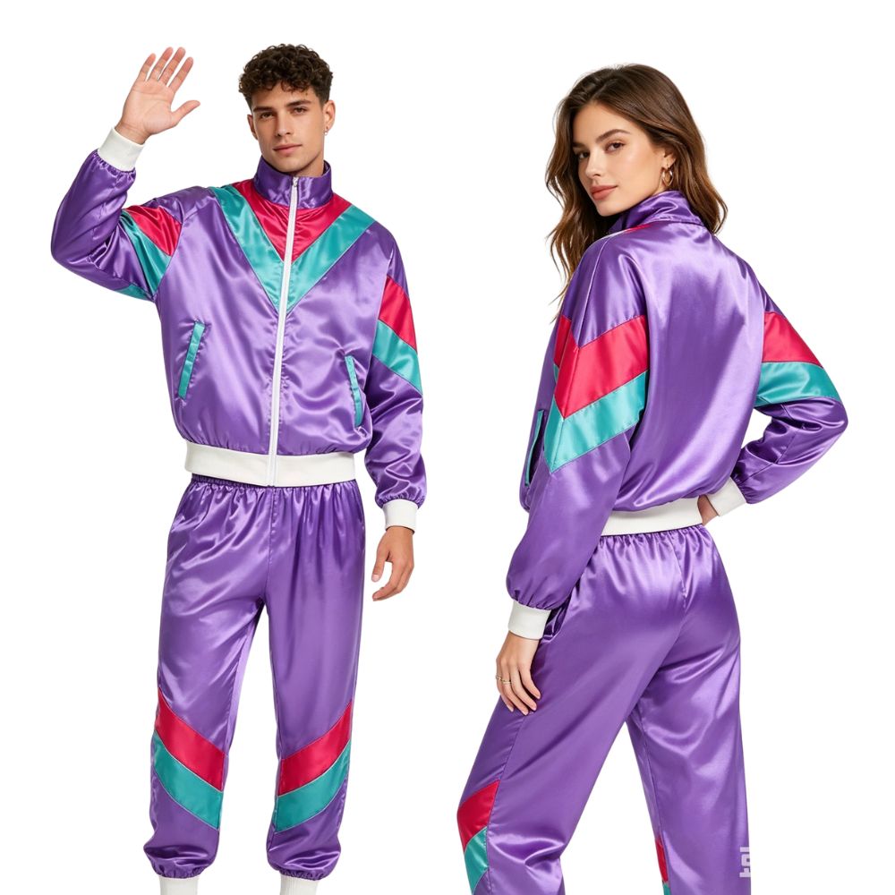 Disfraces retro de los años 80 - Street Fashion Jacket Men reseña y precio
