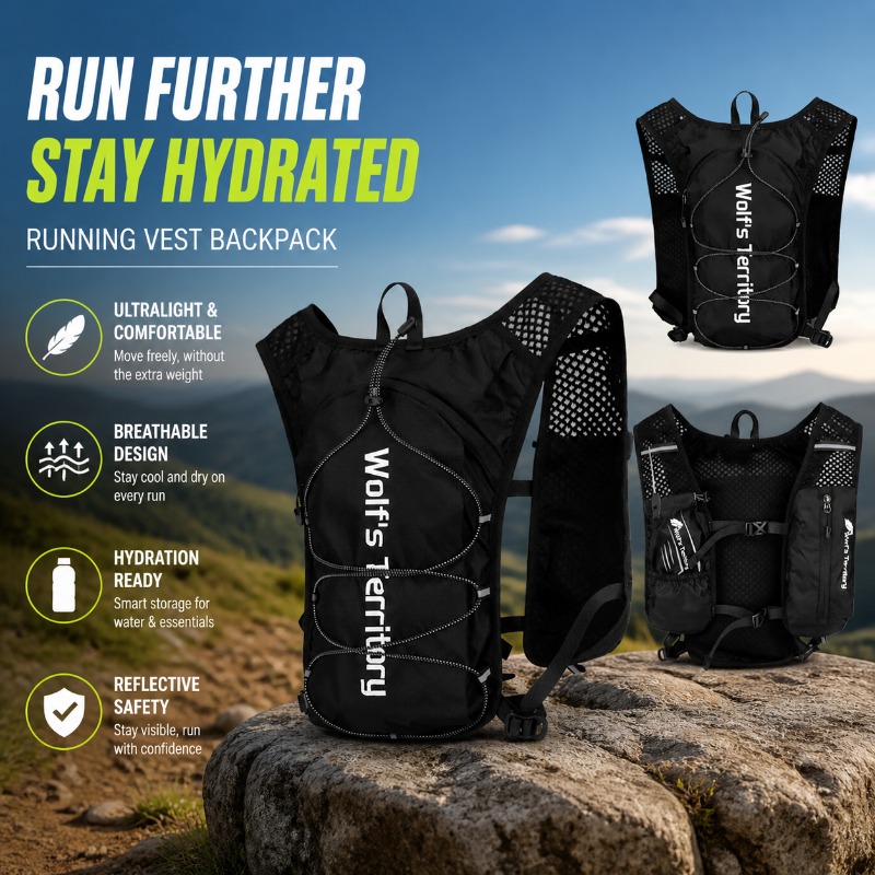 Mochila Chaleco para Correr, M - Reflective Jacket Running reseña y precio