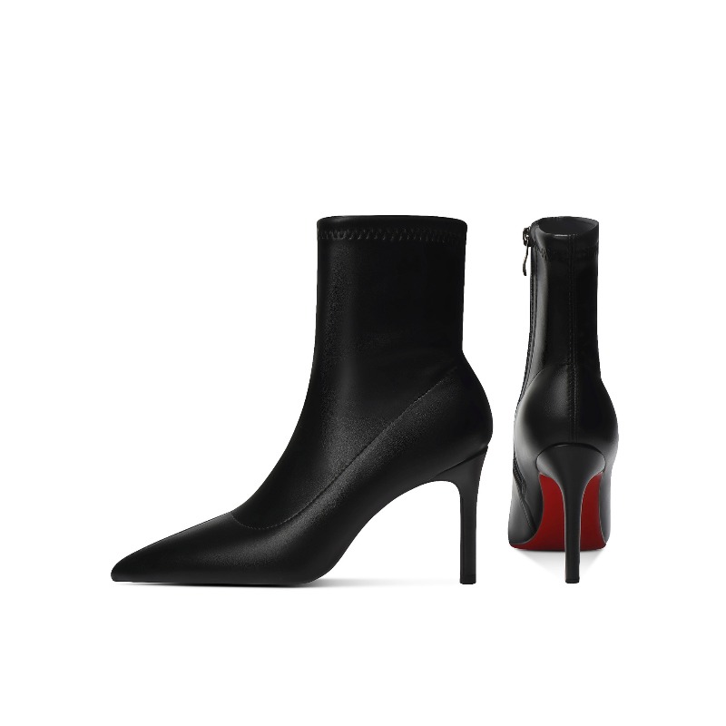 Botas de Piel de Tacón Fino de - Street Fashion Style Youtube reseña y precio