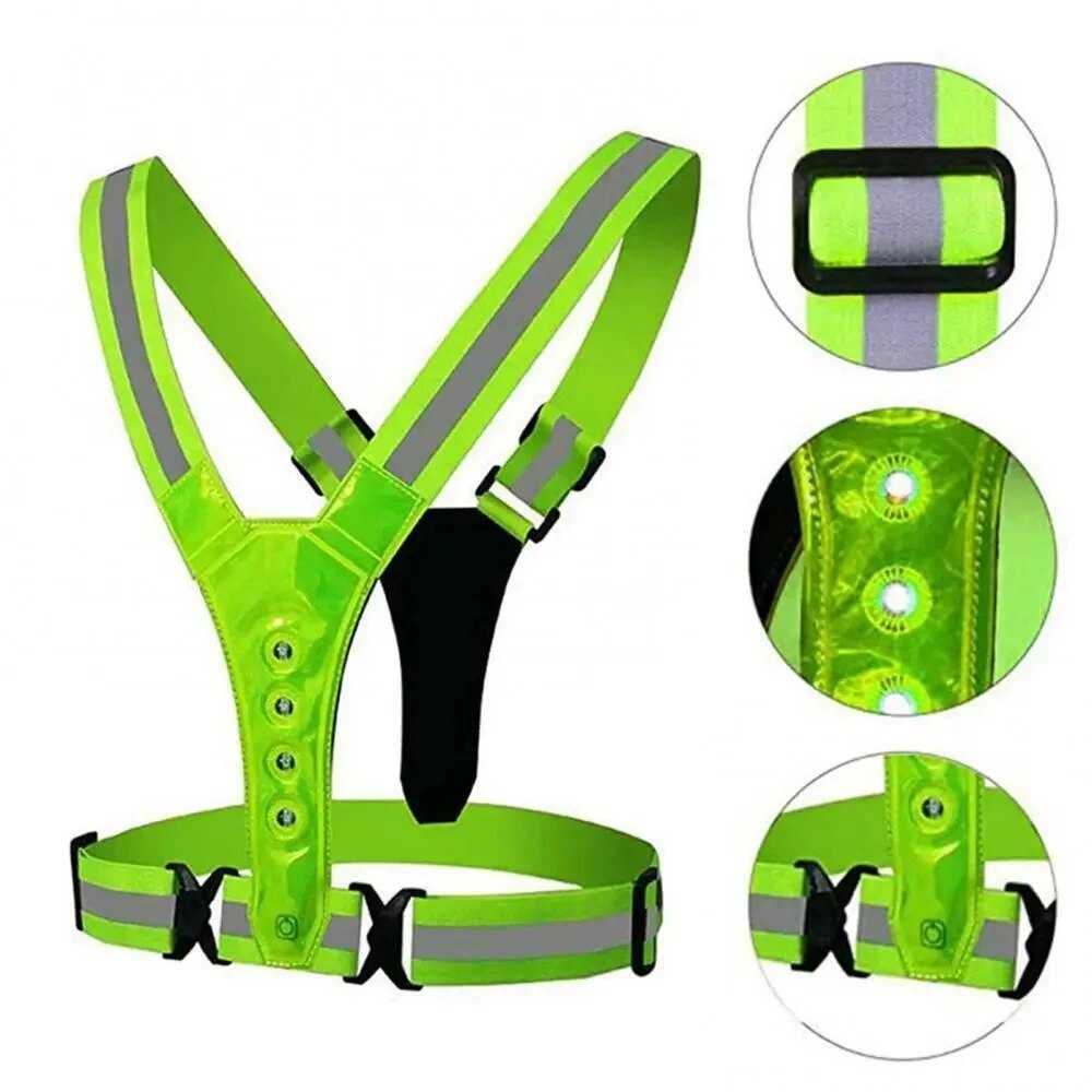 Chaleco LED para correr, corre - Reflective Jacket Running reseña y precio