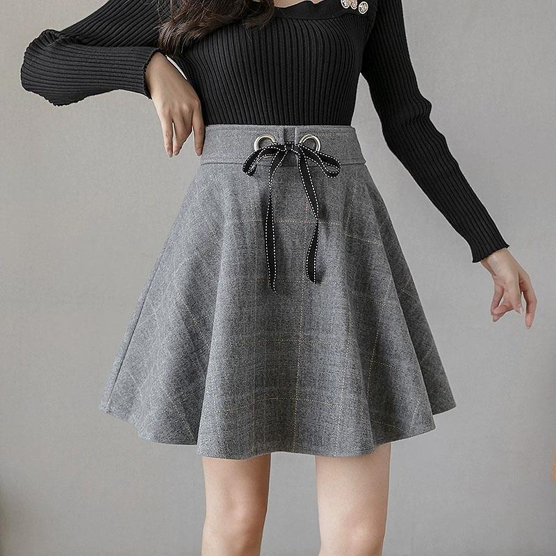 Falda corta Vintage a cuadros  - Street Fashion Now reseña y precio